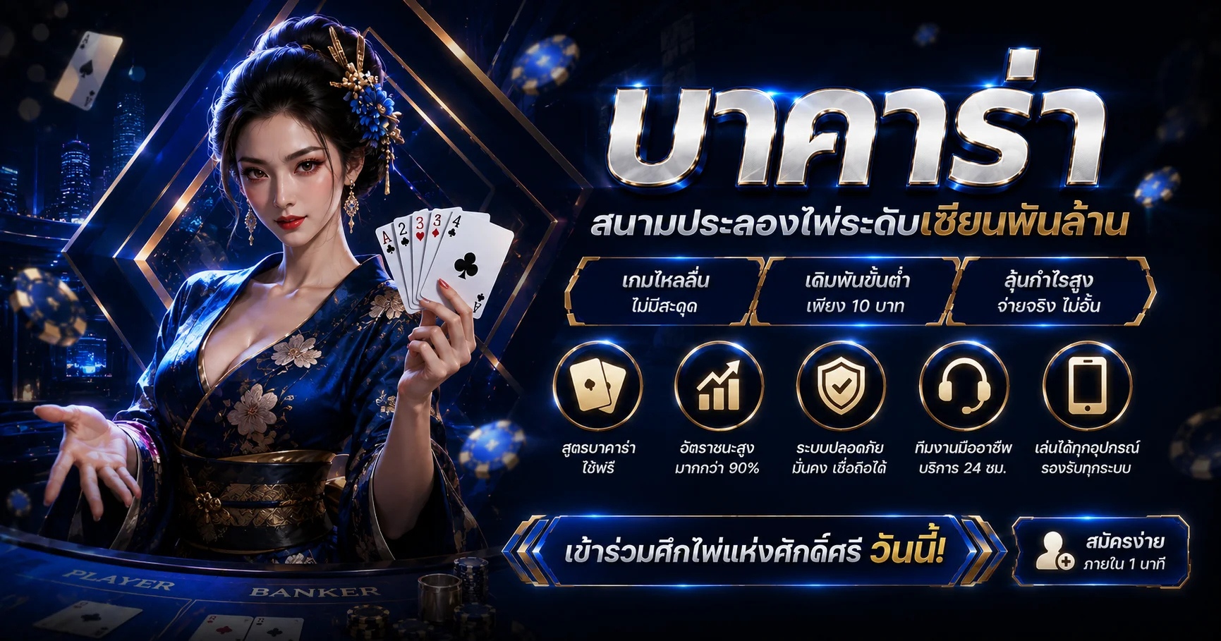 บาคาร่า GOOD99BET คาสิโนสดถ่ายทอดสดจากห้องจริง